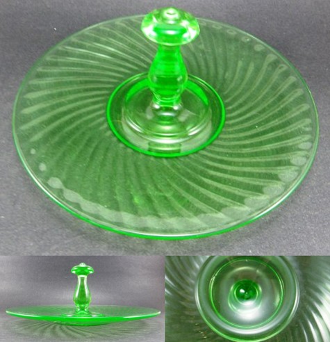 Hocking Spiral Center Handle Server