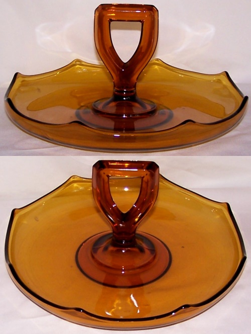 Lancaster # 602 Octagon Fruit & Nut Center Handle Tray