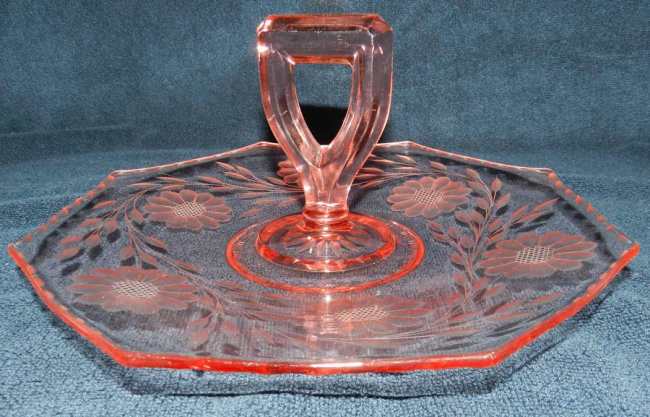 Lancaster # 602 Center Handle Server w/ Hughes Cornflower Cutting