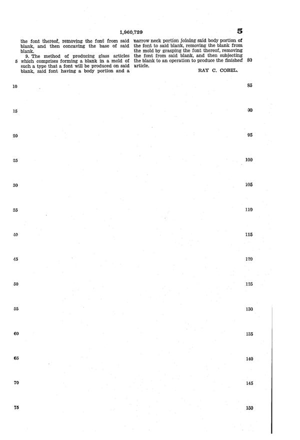 Heisey #  19 Flower Frog Patent 1960729-8
