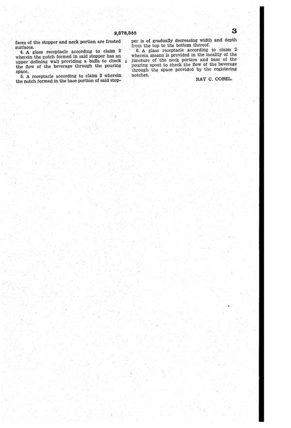 Heisey Cocktail Shaker Patent 2378355-4