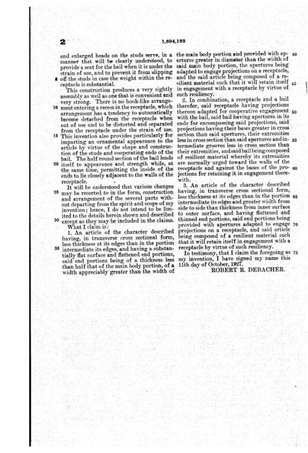 Ice bucket Handle Patent 1694165-3