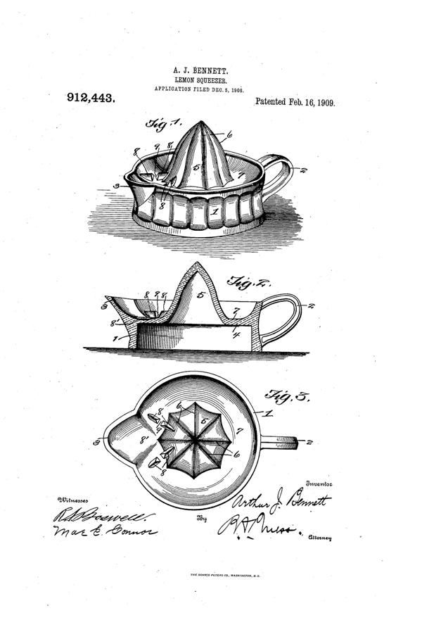 Cambridge #2674 Reamer Patent  912443-1