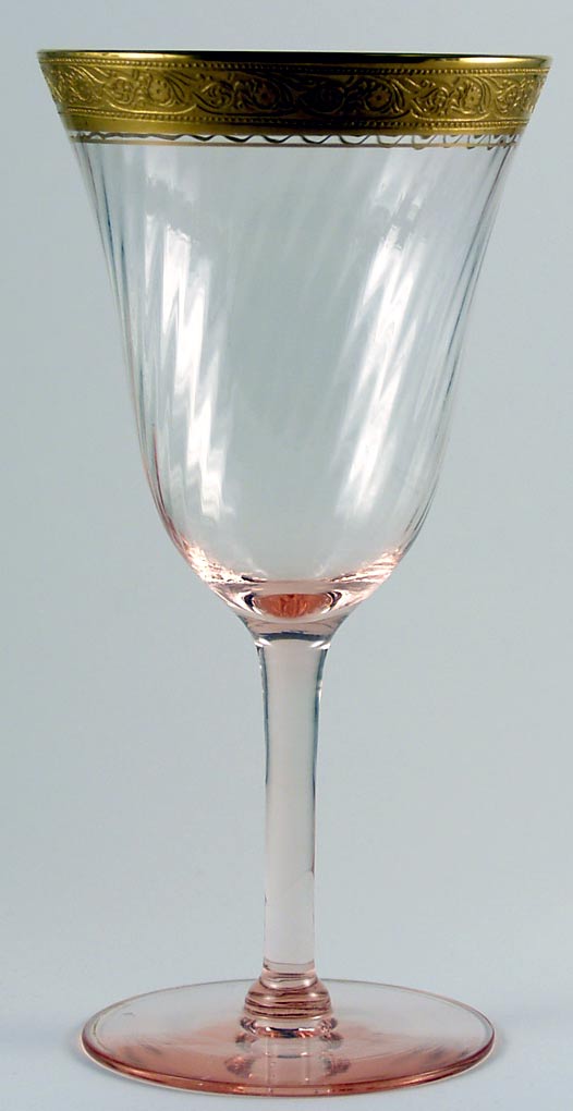 Fostoria # 766 Spiral Optic Stem with Regent Band