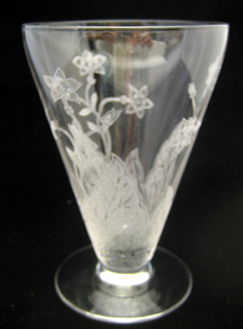 Fostoria #4095 Tumbler with #270 Mystic Etch