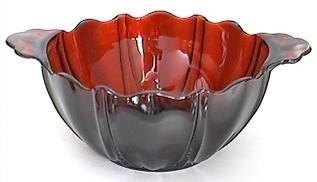Hocking Oyster & Pearl Handled Bowl