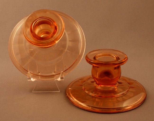Hocking Block Optic Candleholder