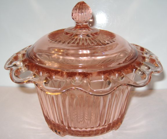 Hocking Old Colony Covered Candy Jar