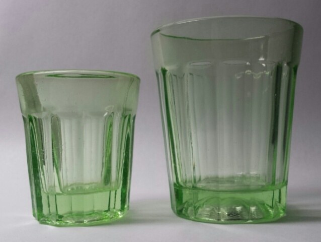 Hocking Pillar Optic Tumblers