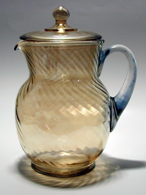 Hocking Spiral Jug w/ Lid