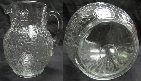 Anchor Hocking #   5-1/2 / 58 Ice Tea Crackle Pitcher