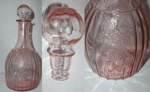Hocking #2000 Open Rose Decanter