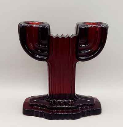 Hocking Queen Mary Two Light Candlestick