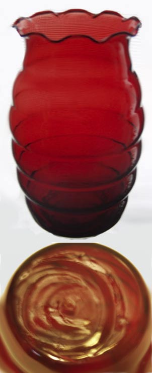 Hocking Royal Ruby Vase