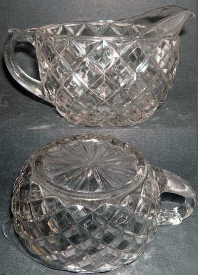 Hocking Waterford "Waffle"  Creamer