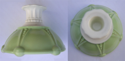Hocking Oyster and Pearl Candleholder