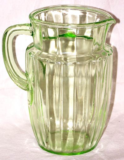 Hocking Pillar Optic Pitcher