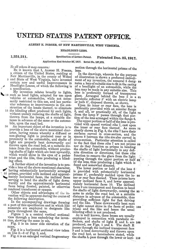 New Martinsville Lens Patent 1251211-2