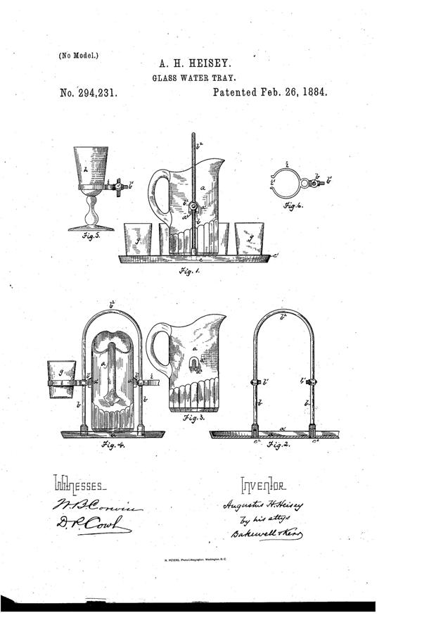 Duncan  Water Set Patent  294231-1