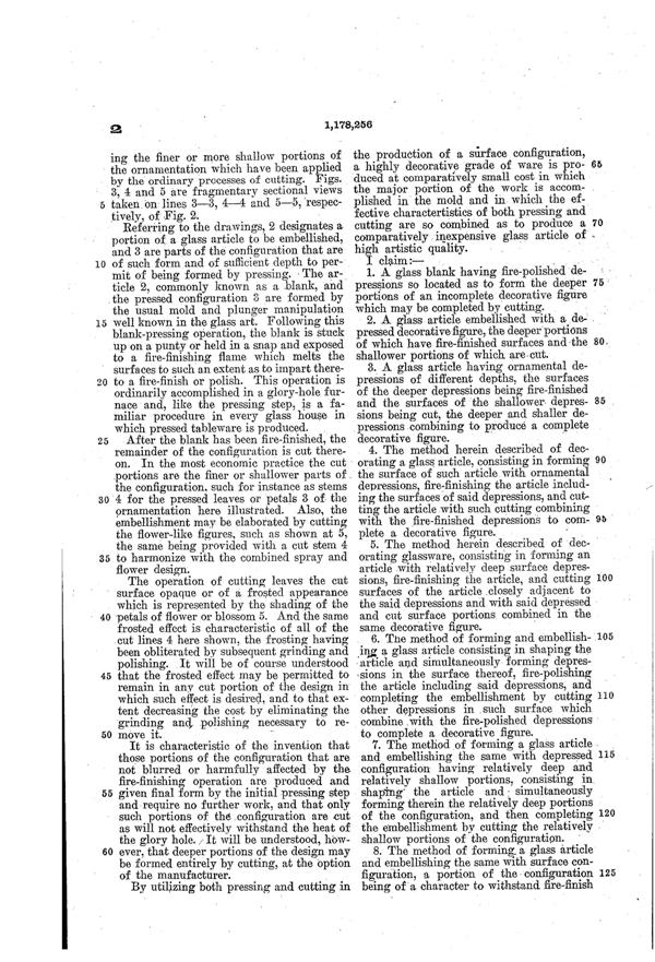 Duncan & Miller Decoration Patent 1178256-3