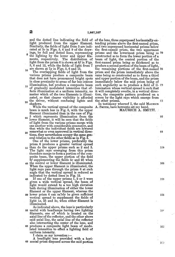 McKee Lens Patent 1887107-4