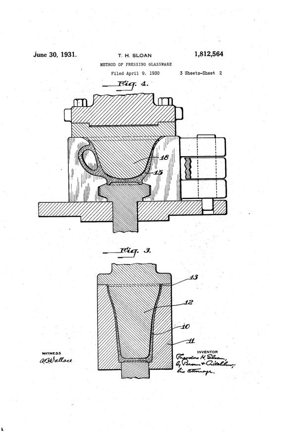 MacBeth-Evans Method of Pressing Glass Patent 1812564-2