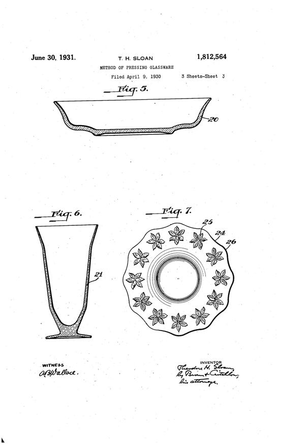 MacBeth-Evans Method of Pressing Glass Patent 1812564-3