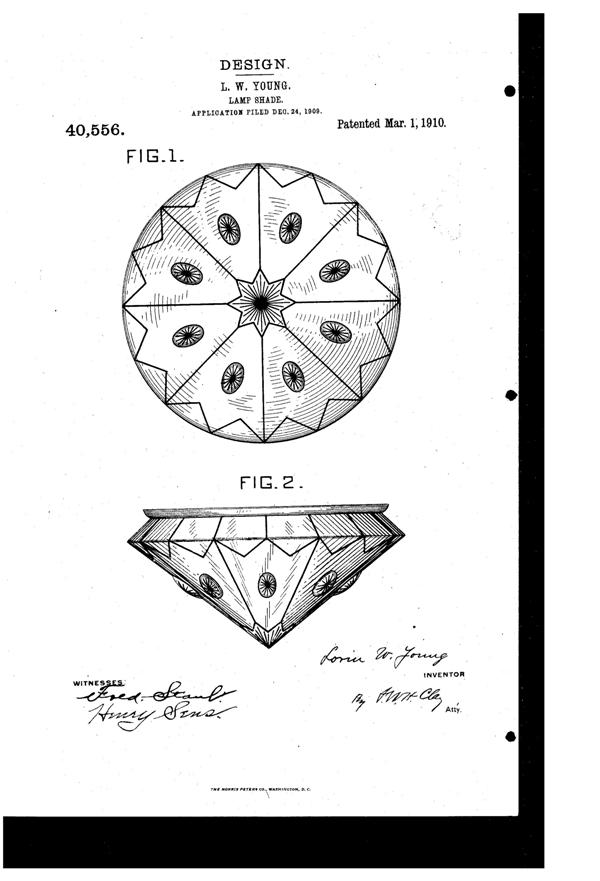 MacBeth-Evans Light Fixture Globe Design Patent D 40556-1
