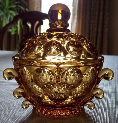 Heisey by Imperial #1506 Three-Handled Covered Box