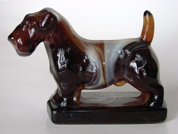 Heisey by Imperial #  11 Caramel Slag Scottie
