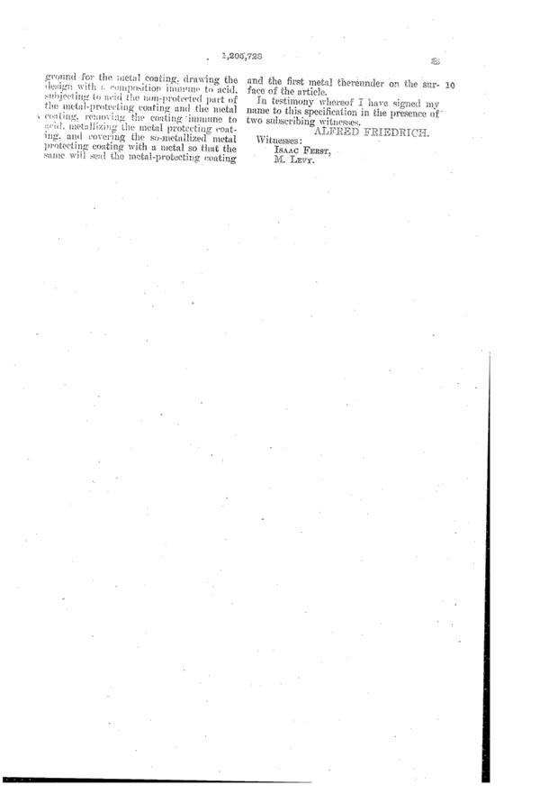National Silver Deposit Ware Decoration Process Patent 1205728-4