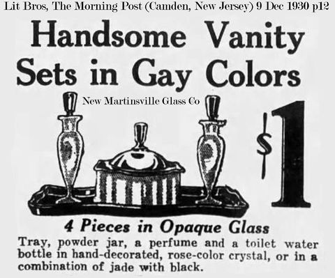 New Martinsville Vanity Set Advertisement
