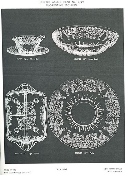 New Martinsville #  29 Florentine Catalog Page