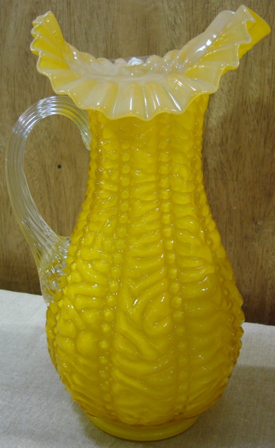 L.G. Wright Beaded Curtain Pitcher