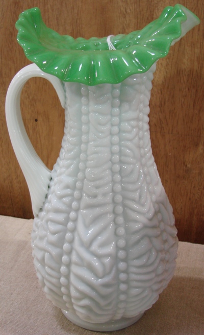 L.G. Wright Beaded Curtain Pitcher