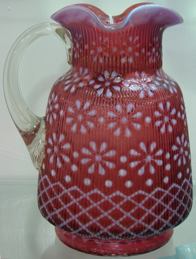 Northwood / Dugan Christmas Snowflake Pitcher