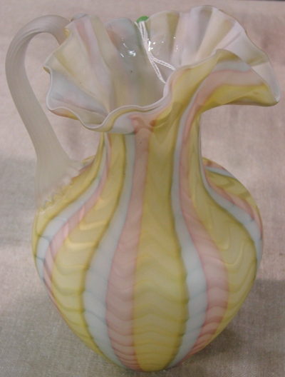 Unattributed Satin Zigzag Pitcher