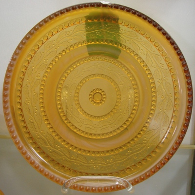 Greentown Holly Amber Tray