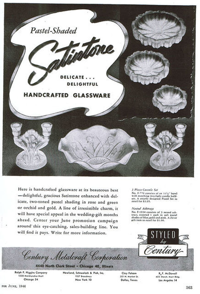 Century MetalCraft SatinTone Advertisement