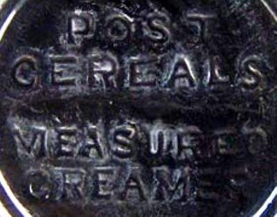 Unknown Post Cereals Creamer Mark