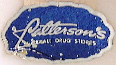 Patterson's Rexall Drug Store Label