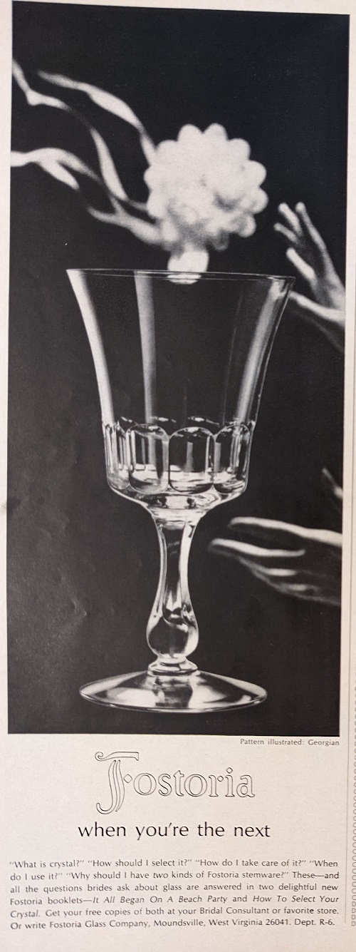 Fostoria Georgian Advertisement