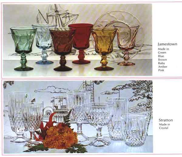 Fostoria Jamestown and Stratton Stemware Ad