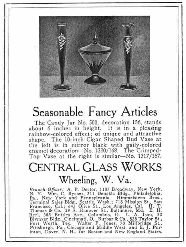 Central Glass Works Advertisement