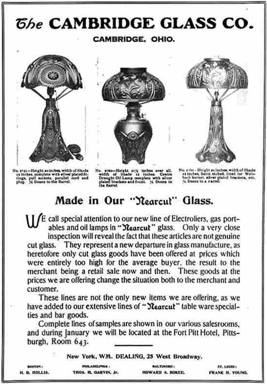 Cambridge Nearcut Lamps Advertisement
