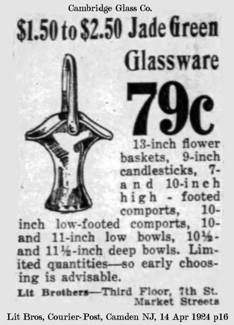 Cambridge Jade Green Advertisement