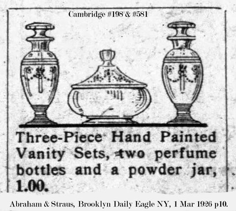Cambridge 3-Piece Hand Painted Vanity Set Advertisement