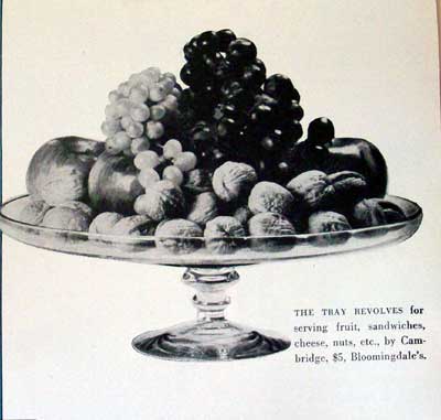 Cambridge Footed Plate Advertisement