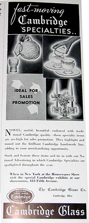 Cambridge Specialties Advertisement