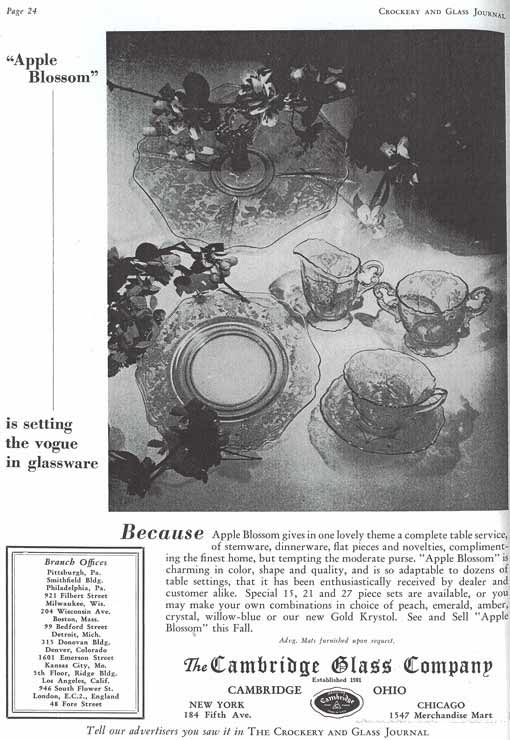 Cambridge Apple Blossom Advertisement